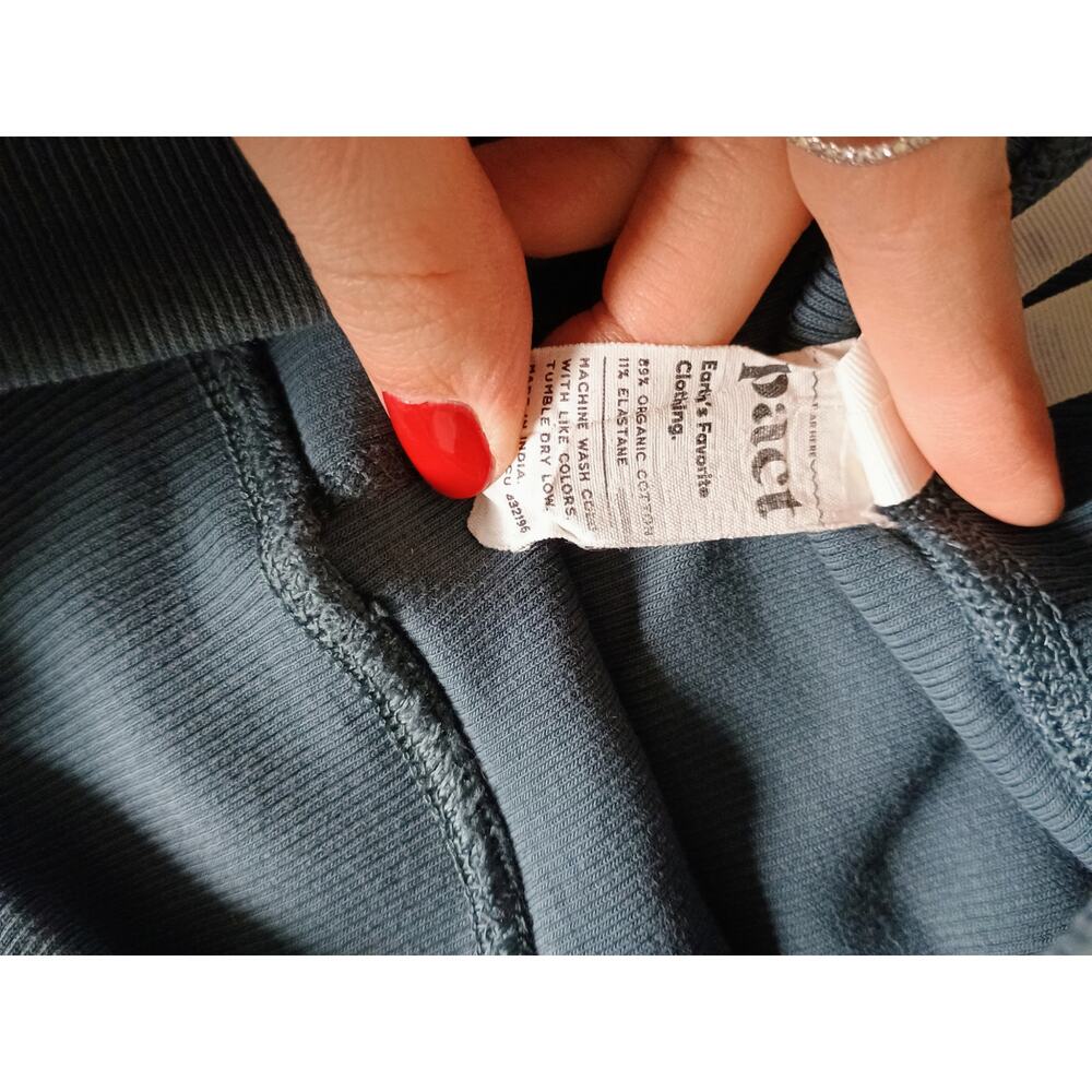 Pact organic cotton ribbed leggings sustainable granola stretchy athleisure M - Picture 8 of 12